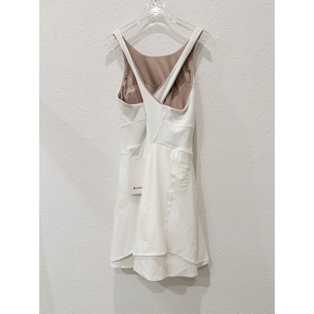 NWT Lululemon Court Crush Athletic Dress 14 White Tennis Golf Built In Shorts - Picture 10 of 13